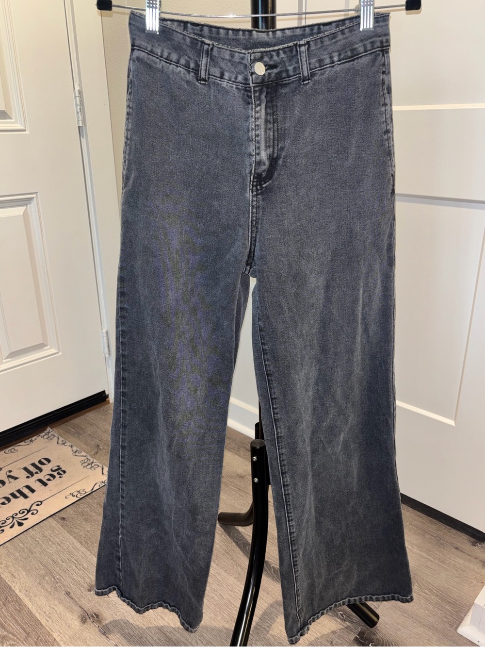 Women’s High-Rise Wide Leg Jeans - Washed Black